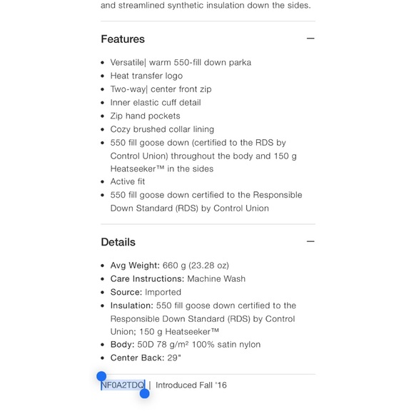 The North Face Aconcagua Goose Down Parka Puffer Women’s Coat - Picture 16 of 16